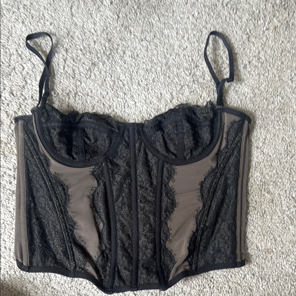 Urban Outfitters Black Structured Bra